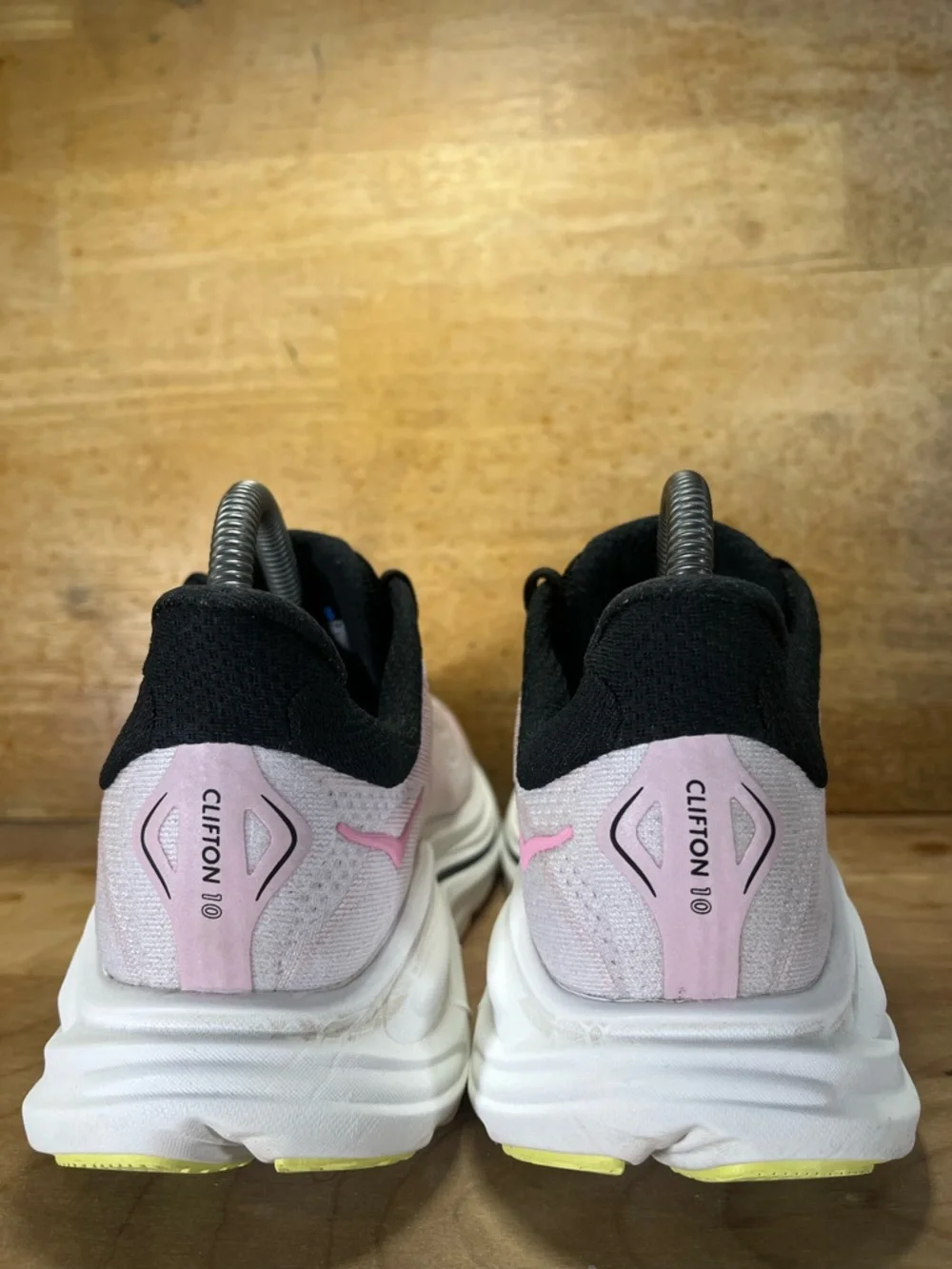 Hoka One One Clifton 10 REFLECTIVE Womens Size 7.5 Running Shoes Sneakers Pink - Picture 5 of 12